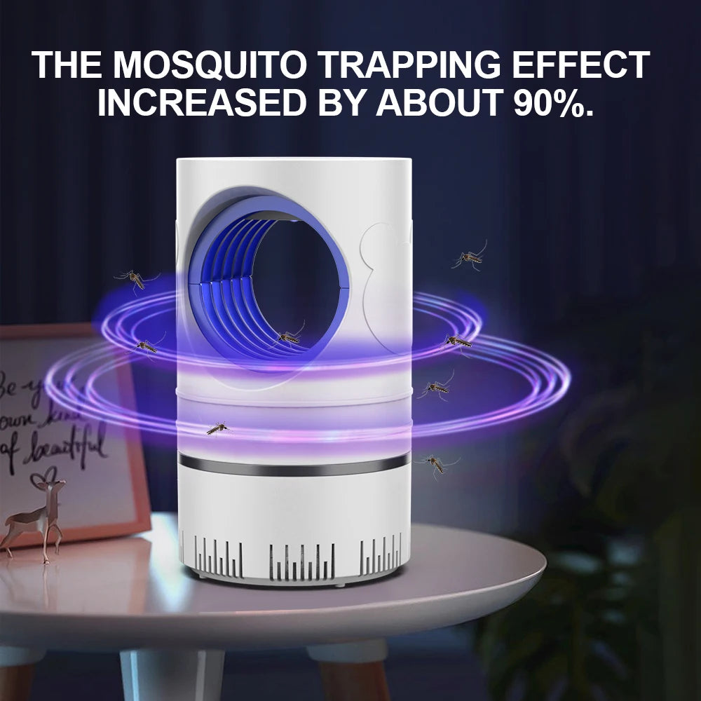Electric Fly Bug Mosquito Insect Killer LED Light Trap Control Lamp Small Pest with USB Power Supply and Adapter