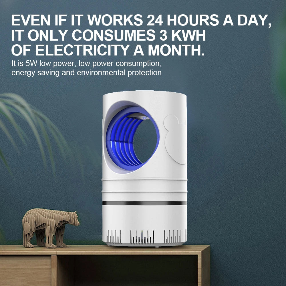 Electric Fly Bug Mosquito Insect Killer LED Light Trap Control Lamp Small Pest with USB Power Supply and Adapter