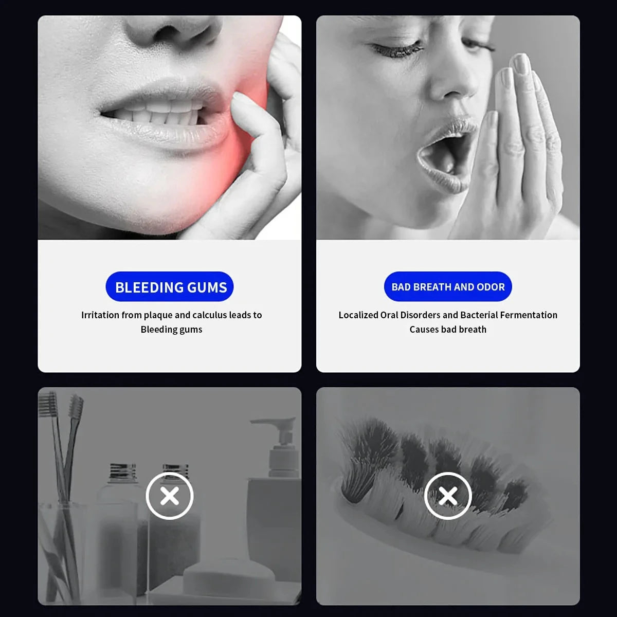 Intelligent Toothbrush Disinfectant, Rechargeable, Dry, Two in One Disinfectant Toothbrush Holder, UV Sterilization