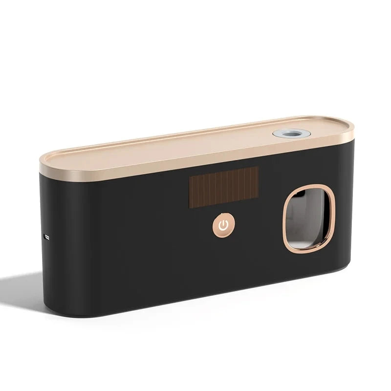 Intelligent Toothbrush Disinfectant, Rechargeable, Dry, Two in One Disinfectant Toothbrush Holder, UV Sterilization