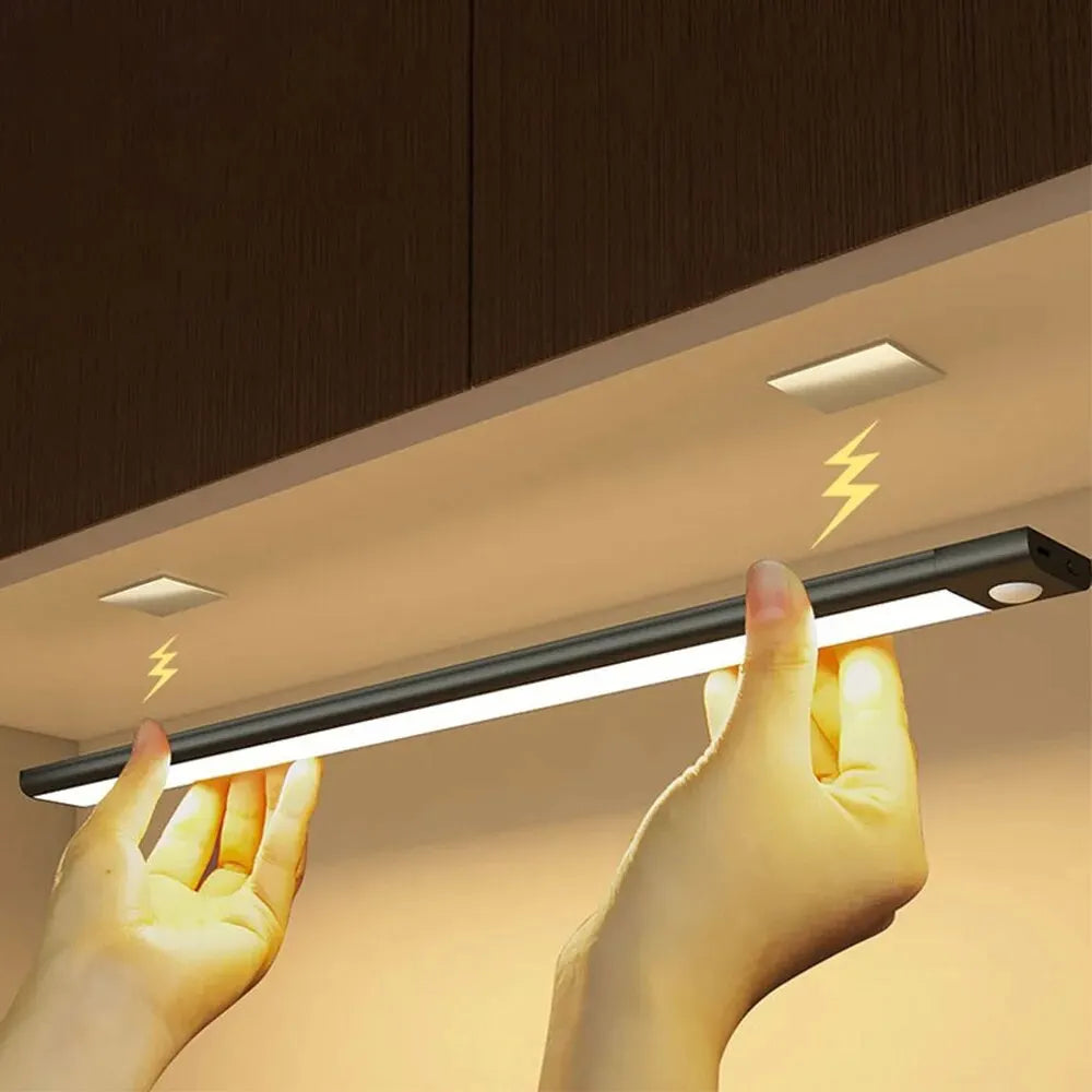 LED Cabinet Light USB Type-C Rechargeable Motion Sensor Led Lamp for Kitchen Wardrobe Cabinet Light