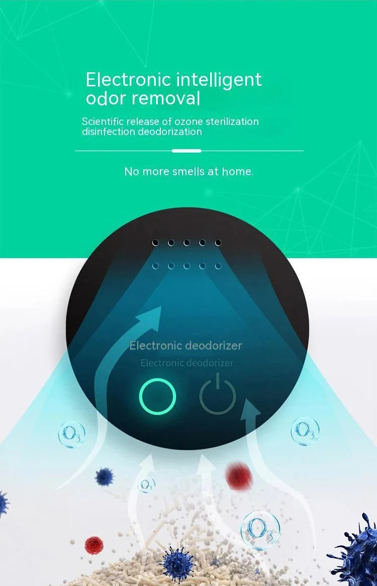 HF07 Air Purifier for Sterilization Deodorization Disinfection Shoe Cabinet Pet Nest Toilet Portable  Intelligent ozone Purifier